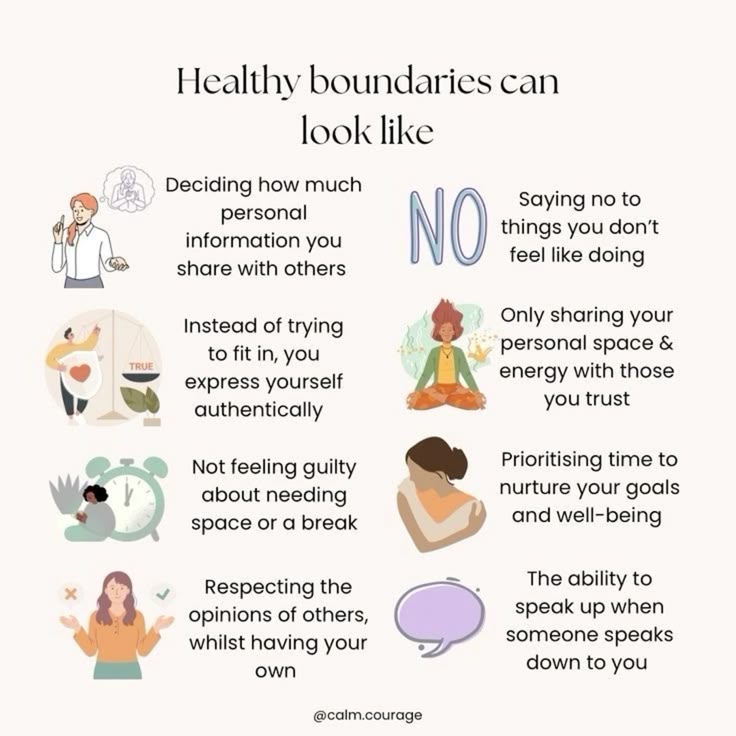 Examples of healthy boundaries