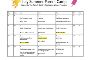 Roots and Wings Parent Camp Calendar 2023